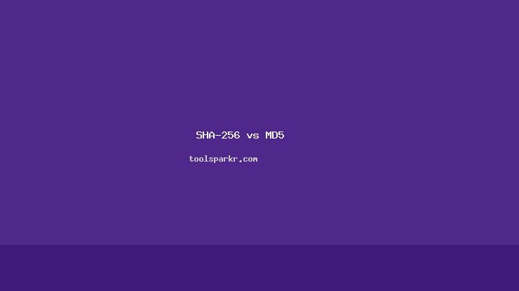 SHA-256 vs MD5: Which Hashing Algorithm Should You Use?